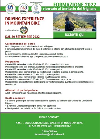 Formazione riservata al territorio del Frignano
