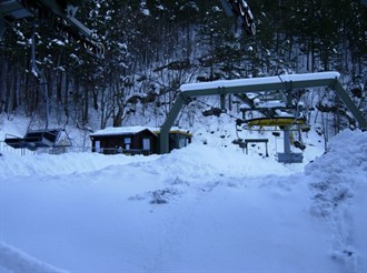Un'immagine Invernale dell'Impianto